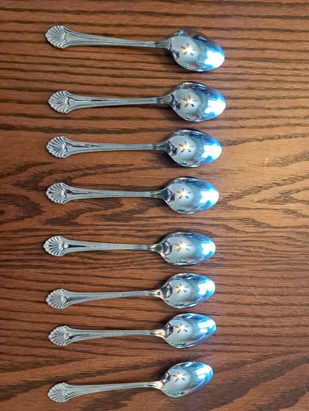 Reed and Barton Seafare Stainless Flatware - Glossy Silver Finish
